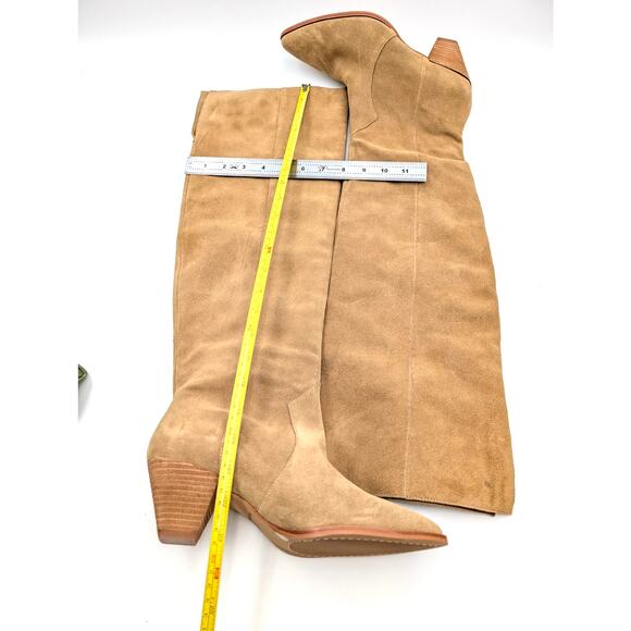 Vince Camuto Sewinny Over the Knee Boots Women's Beige Size US7.5M EU38 - Picture 5 of 9